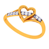 18K Diamond-Lined Series Love Ring