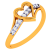 18K Diamond-Lined Series Love Ring