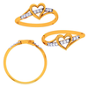 18K Diamond-Lined Series Love Ring