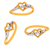 18K Diamond-Lined Series Love Ring