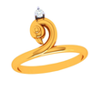 18K Enchanting Swan Diamond Ring