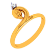 18K Enchanting Swan Diamond Ring