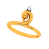 18K Enchanting Swan Diamond Ring