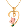 Love Flora Blossom Gold Pendant