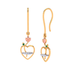 Nature-Inspired Gold & Diamond Earring