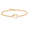 Pure Heart Gold & Diamond Bracelet