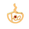 Tea Lover 18K Gold Pendant  