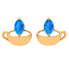 Adorable 18K Gold Cup Earring  