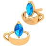 Adorable 18K Gold Cup Earring  