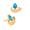 Adorable 18K Gold Cup Earring  