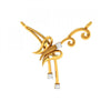 18KT (750) Yellow Gold and Diamond Pendant for Women