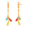 Colourful 18K Gold Drop Earrings