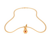 18k Gold Kalash locket for women from Online Exclusive collection With Red Gemstone