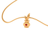 18k Gold Kalash locket for women from Online Exclusive collection With Red Gemstone