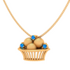 Exquisite 18k Gold Pendant for Women PC Chandra