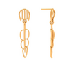 18k BIS Hallmarked Modern And Stylish Gold Earrings Design