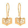 18K OM Swastik Premium Gold Earrings  Design