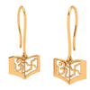 18K OM Swastik Premium Gold Earrings  Design