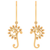 18k OM Motif Dangler Earrings From Online Collection