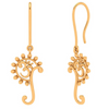 18k OM Motif Dangler Earrings From Online Collection