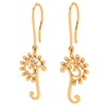 18k OM Motif Dangler Earrings From Online Collection