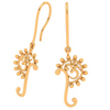 18k OM Motif Dangler Earrings From Online Collection