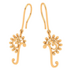 18k OM Motif Dangler Earrings From Online Collection