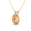 Auspicious 18 Karat Yellow Gold And Diamond Pendant