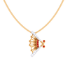 Lustrous Diamond Gold Butterfly Pendant