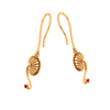 Enticing Petite Drop 18K Gold Earrings