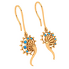 Mesmerizing Green Stone Studded Gold Jhumka Earring