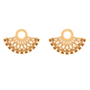 Elegant Filigree 18K Gold Drop Earrings