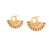 Elegant Filigree 18K Gold Drop Earrings