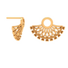 Elegant Filigree 18K Gold Drop Earrings