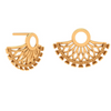 Elegant Filigree 18K Gold Drop Earrings