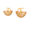 Elegant Filigree 18K Gold Drop Earrings