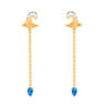 18K Enchanting Gold Diamond Earrings For Women For Monsoon