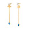 18K Enchanting Gold Diamond Earrings For Women For Monsoon