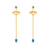 18K Monsoon Special Dainty Gold Earring Design