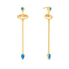 18K Monsoon Special Dainty Gold Earring Design