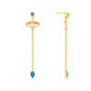 18K Monsoon Special Dainty Gold Earring Design