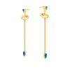 18K Monsoon Special Dainty Gold Earring Design