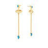 18K Monsoon Special Dainty Gold Earring Design