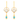 18K Monsoon Attraction Gold Diamond Earrings For Women 