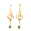 18K Monsoon Attraction Gold Diamond Earrings For Women 