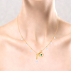 Unique Aquarius Themed 18k Gold and Diamond Necklace From PC Chandra Online Exclusive Collection