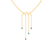 18k Unique Gold Motif Necklace from Online Exclusive Collection