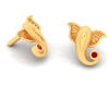 Lord Ganesha 18k Gold Stud Earrings  From Online Exclusive Collection