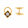 18KT (750) Yellow Gold and Diamond Nosepin for Women