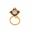 18KT (750) Yellow Gold and Diamond Nosepin for Women